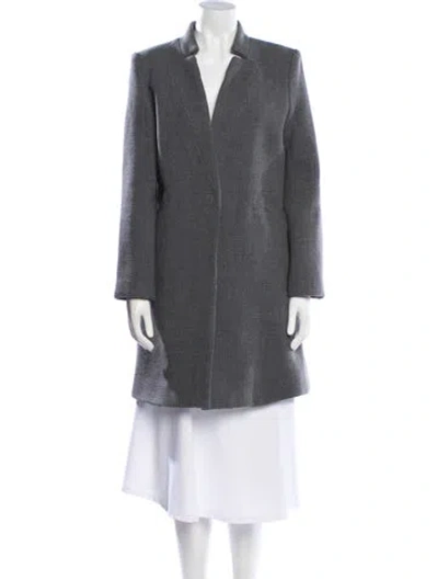 Pre-owned Milly Coat In Gray