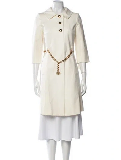 Pre-owned Milly Coat In Neutrals