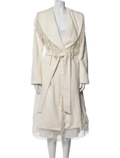 Pre-owned Milly Coat In Neutrals