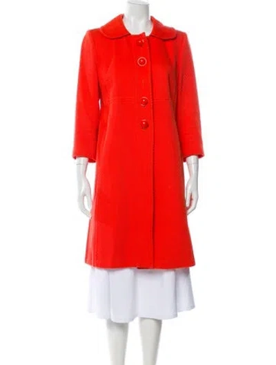 Pre-owned Milly Coat In Orange