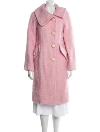 Pre-owned Milly Coat In Pink