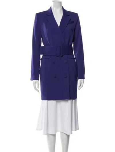 Pre-owned Milly Coat In Purple