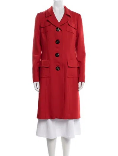 Pre-owned Milly Coat In Red