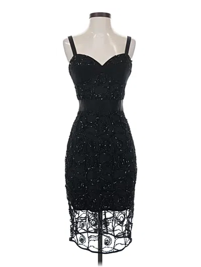 Pre-owned Milly Cocktail Dress In Black