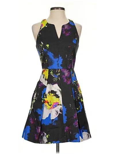 Pre-owned Milly Cocktail Dress In Black
