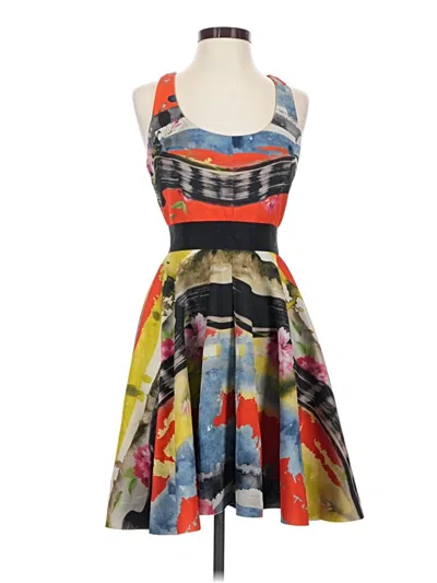 Pre-owned Milly Cocktail Dress In Gray