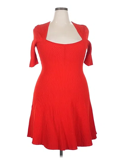Pre-owned Milly Cocktail Dress In Red