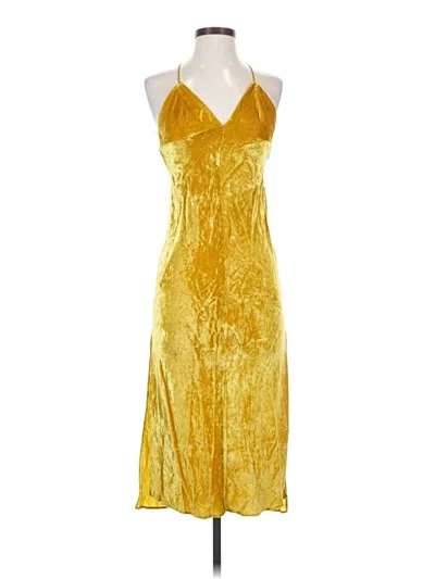 Pre-owned Milly Cocktail Dress In Yellow