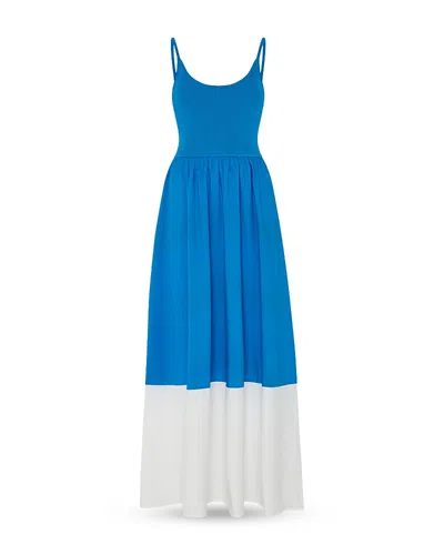 MILLY COLORBLOCKED MIDI DRESS