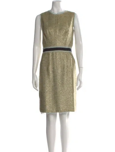 Pre-owned Milly Crew Neck Knee-length Dress