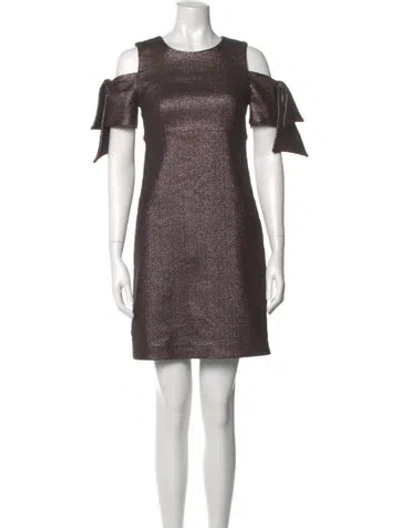 Pre-owned Milly Crew Neck Mini Dress