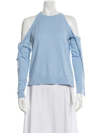 Pre-owned Milly Crew Neck Sweater In Blue