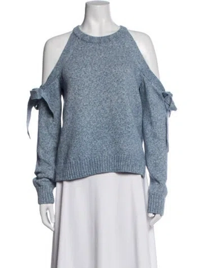 Pre-owned Milly Crew Neck Sweater In Blue