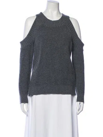 Pre-owned Milly Crew Neck Sweater In Gray