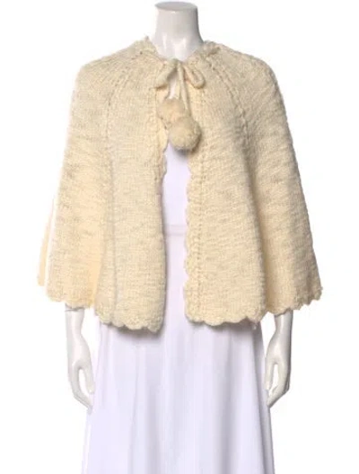 Pre-owned Milly Crew Neck Sweater In Neutral