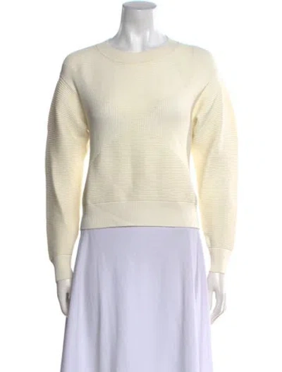 Pre-owned Milly Crew Neck Sweater In Neutral