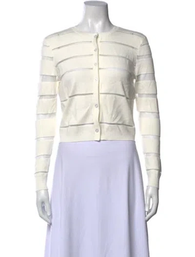 Pre-owned Milly Crew Neck Sweater In Neutrals