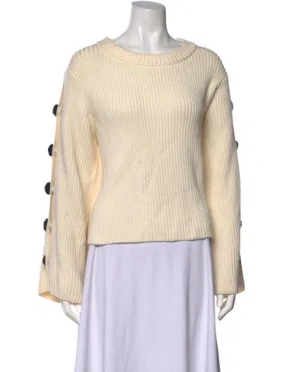 Pre-owned Milly Crew Neck Sweater In Neutrals