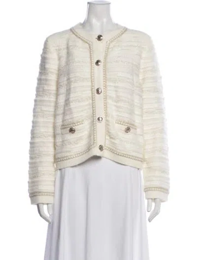 Pre-owned Milly Crew Neck Sweater W/ Tags In Neutrals