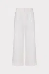 Milly Solid Linen Pant In White