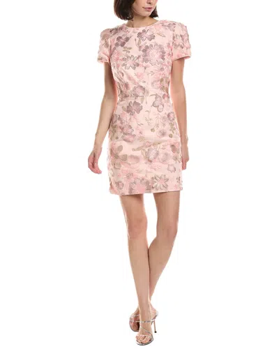 Milly Daisy Mini Dress In Pink