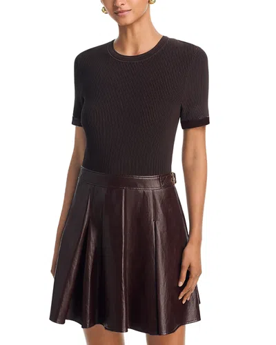 Milly Devyn Knit Skirt Mini Dress In Multi