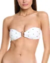 Milly Diamond Heat Set Bandeau Top In White