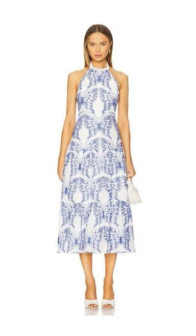 Milly Hayden Butterfly Eyelet Dress In Multi