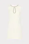 Milly Eden Boucle Mini Dress In White