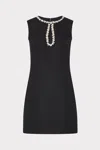 Milly Eden Boucle Mini Dress In Black