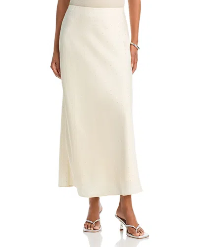 Milly Eden Studded Maxi Skirt In Neutral