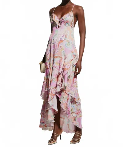 Milly Edra Summer Paisley Dress In Pink Multi