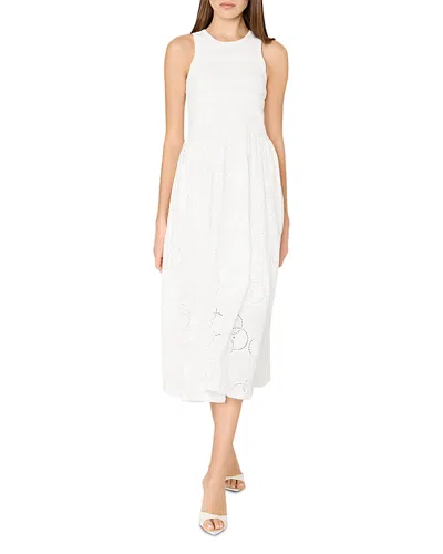 MILLY EMBROIDERED EYELET DRESS