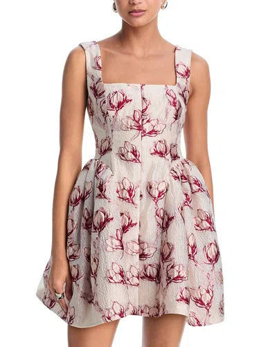 Milly Erin Sleeveless Floral Mini Dress In Multi