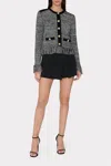 Milly Evalyn Crepe Skort In Black In Black