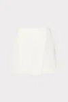 Milly Evalyn Crepe Skort In White
