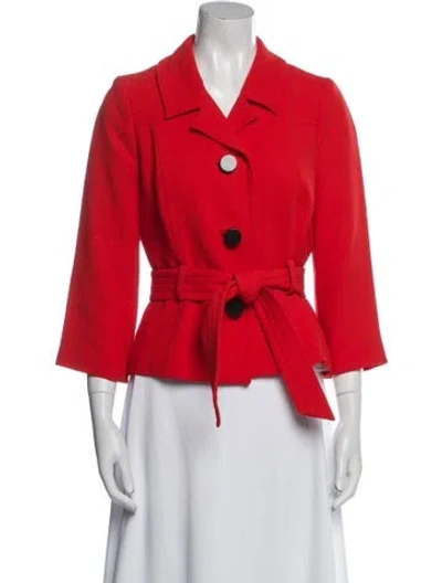 Pre-owned Milly Evening Jacket In Orange