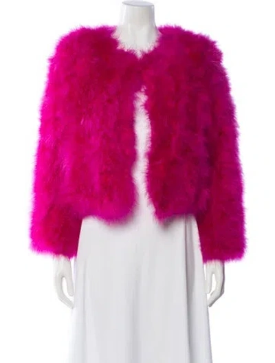 Pre-owned Milly Evening Jacket In Pink