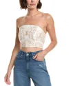 Milly Eyelet Crop Top In White