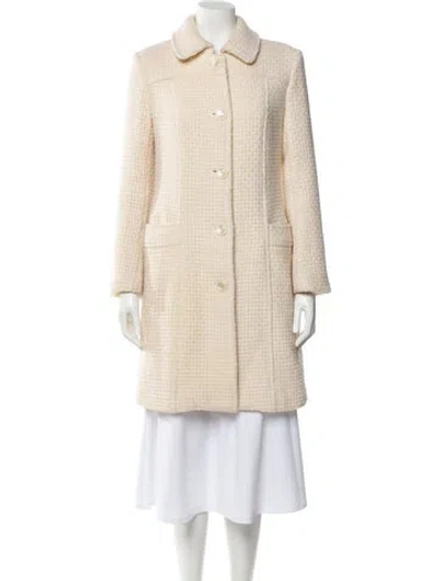 Pre-owned Milly Faux Fur Coat In Neutral