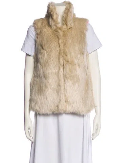 Pre-owned Milly Faux Fur Vest In Multi