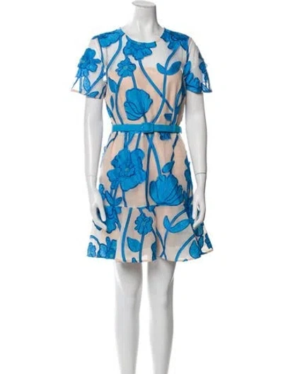 Pre-owned Milly Floral Print Mini Dress