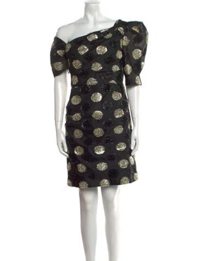 Pre-owned Milly Floral Print Mini Dress In Multi