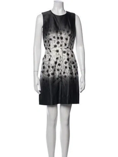 Pre-owned Milly Floral Print Mini Dress In Multi