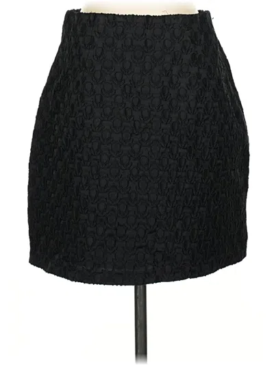 Pre-owned Milly Formal Skirt In Black
