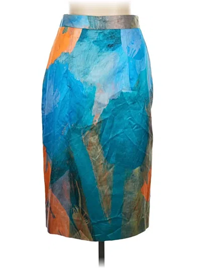 Pre-owned Milly Formal Skirt In Blue