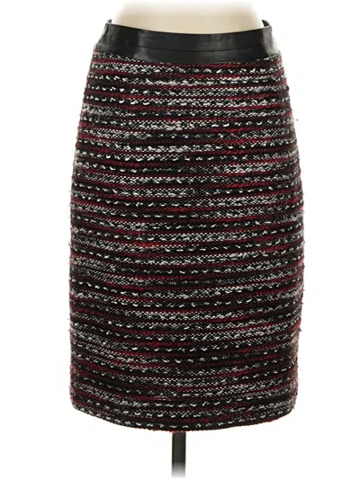 Pre-owned Milly Formal Skirt In Burgundy