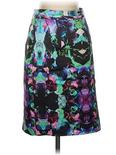Pre-owned Milly Formal Skirt In Green