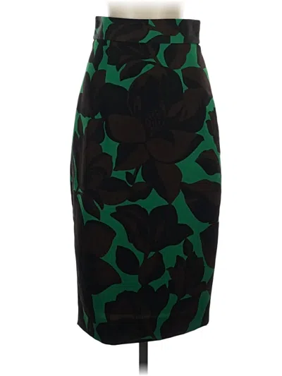 Pre-owned Milly Formal Skirt In Green