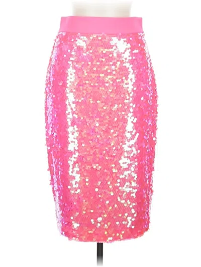 Pre-owned Milly Formal Skirt In Pink